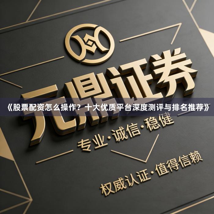 《股票配资怎么操作？十大优质平台深度测评与排名推荐》
