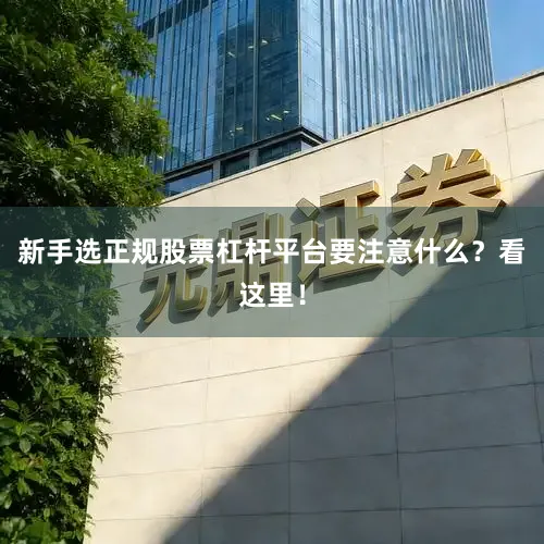新手选正规股票杠杆平台要注意什么？看这里！