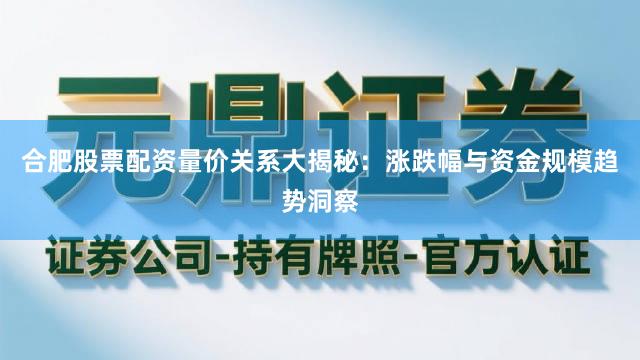 合肥股票配资量价关系大揭秘：涨跌幅与资金规模趋势洞察