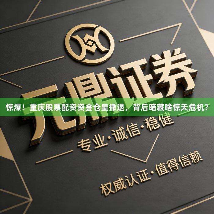 惊爆！重庆股票配资资金仓皇撤退，背后暗藏啥惊天危机？