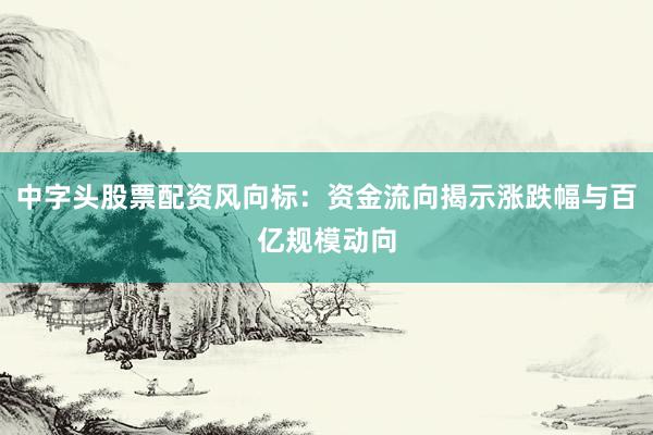 中字头股票配资风向标：资金流向揭示涨跌幅与百亿规模动向