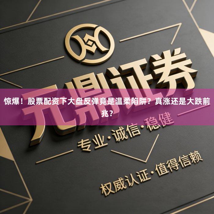 惊爆！股票配资下大盘反弹竟是温柔陷阱？真涨还是大跌前兆？