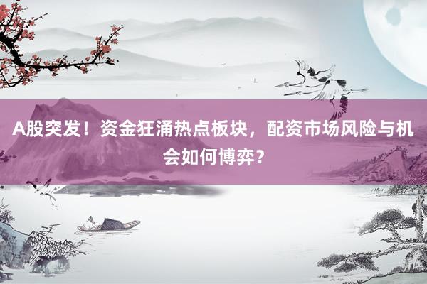 A股突发！资金狂涌热点板块，配资市场风险与机会如何博弈？