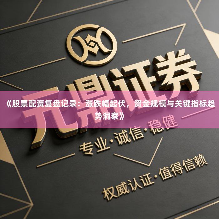 《股票配资复盘记录：涨跌幅起伏，资金规模与关键指标趋势洞察》