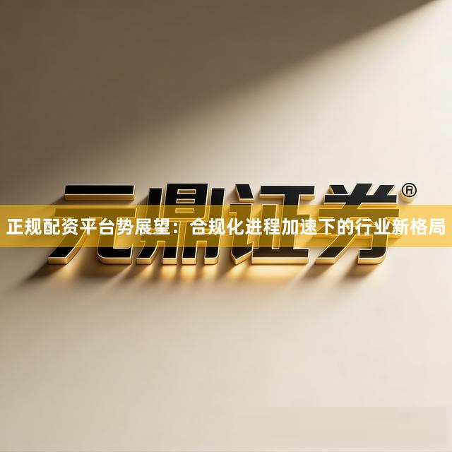 正规配资平台势展望：合规化进程加速下的行业新格局