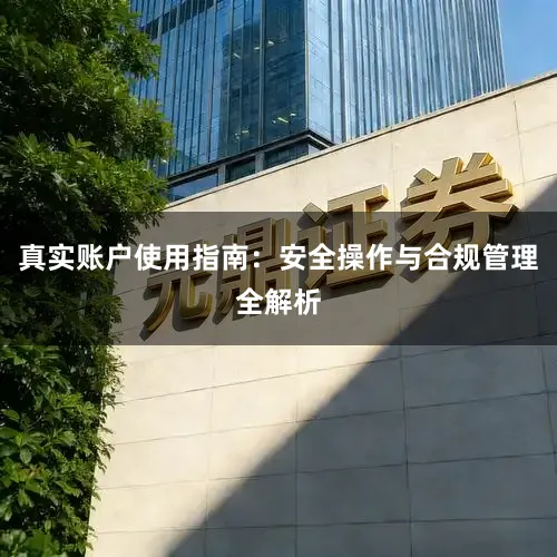 真实账户使用指南：安全操作与合规管理全解析