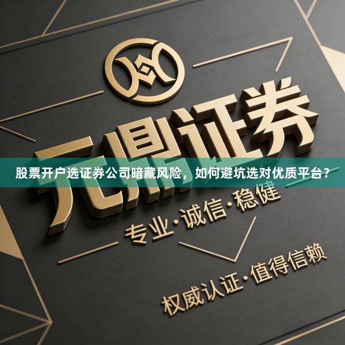 股票开户选证券公司暗藏风险，如何避坑选对优质平台？